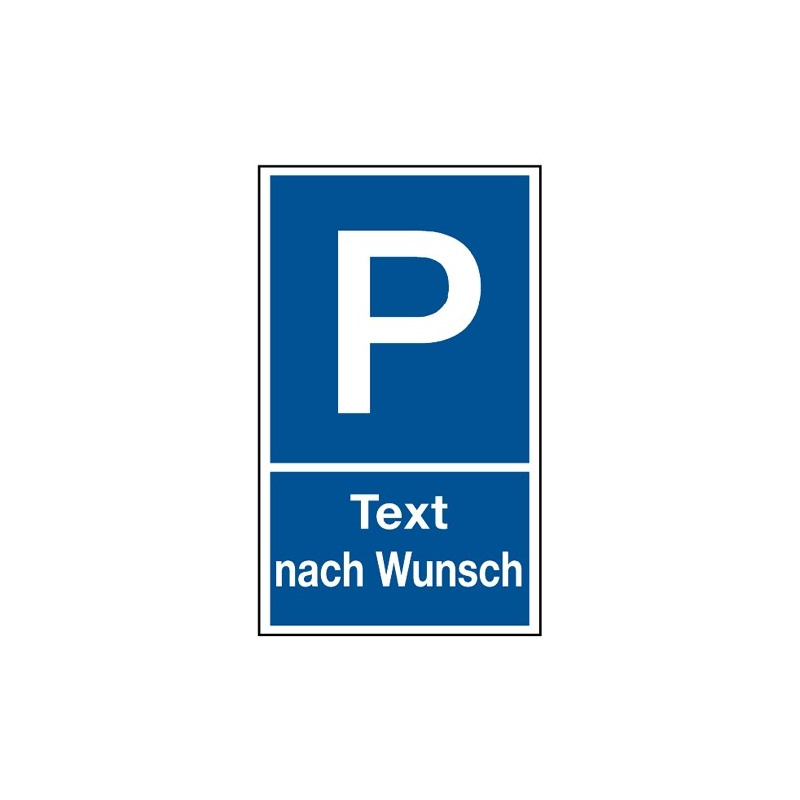 Parkplatzschild Ihr Wunschtext – Schlüssel Bern AG